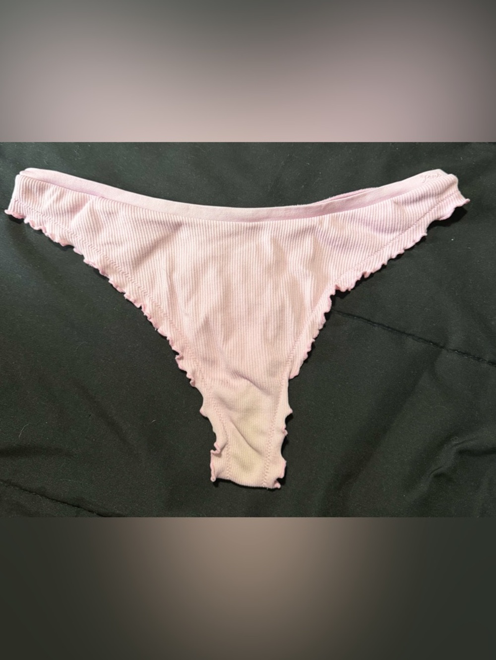 PINK Ribbed Womens Underwear